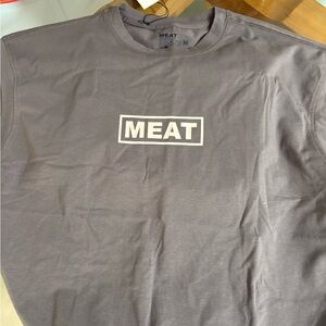 Gray Crew Neck Jersey Shirt